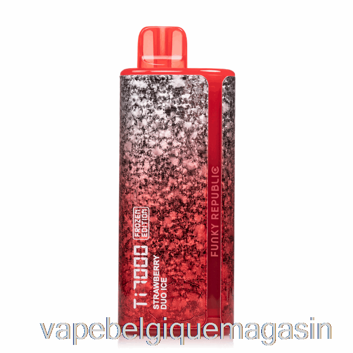 Vape Juice Funky Lands Ti7000 Jetable Fraise Duo Glace